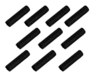 10Pck Solenoid Plunger roll pins 1/2x1/8 (ES)