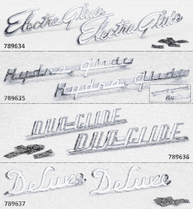 Duo-Glide front fender emblems (ES)