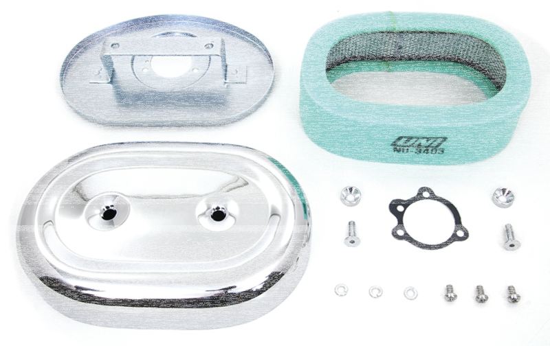 Oval A/C Complete Chrome FL/FX/XL72-75 (ES)