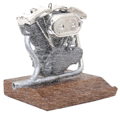 Large Shovelhead Casted Motor Model (ES)