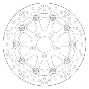 SBS floating Brake disc 11,8"/300mm 2,22