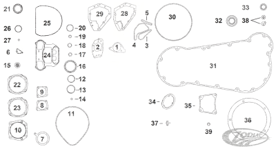 10pck O-ring, 3/8" Boss Tub (ES)