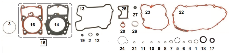 Primary cover gasket XG15-20 (ES)