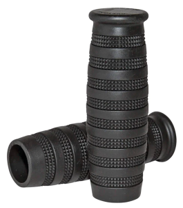 Lowbrow Knurled Grips 1" Black (ES)