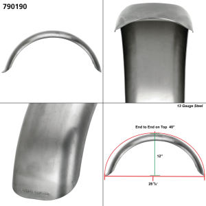 Steel Manta Ray Fender 16-18x6" (ES)