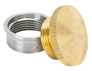 Knurled Brass Gas/Oil Cap Kit Unvented (ES)