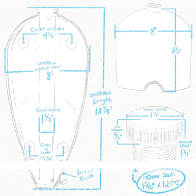Narrow Sporty Frisco Gas Tank 2.5 Gallon (ES)