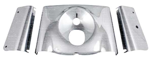 Fork Cover Kit Smooth Chrome FLST86-17 (ES)