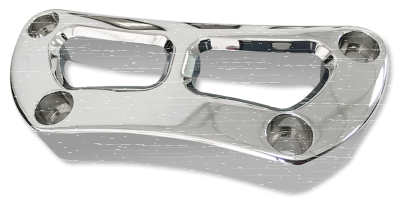 Top Riser Clamp Cut-Out 1" Chr HD73-Up (ES)
