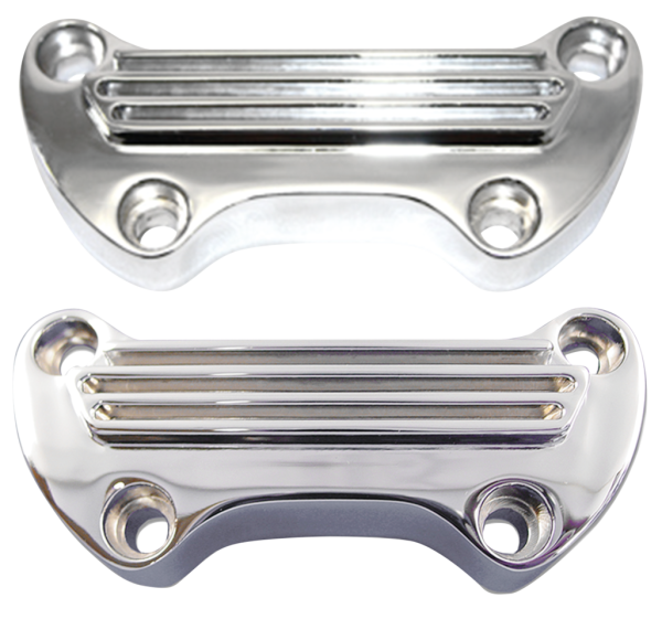 Top Riser Clamp Finned 1" Chr HD73-Up (ES)