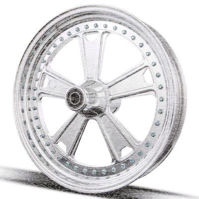 Yellow Pricecode Ricks V-Rod wheels (ES)