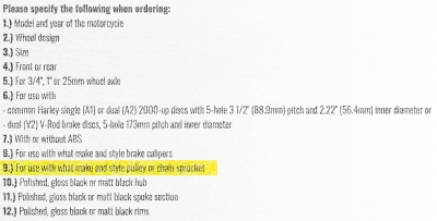 Surcharge VRSC pulley adapter customsize (ES)