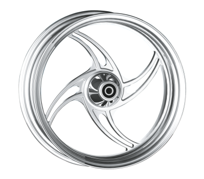 BLACK POWDER COATING Rick 1-piece wheel (ES)