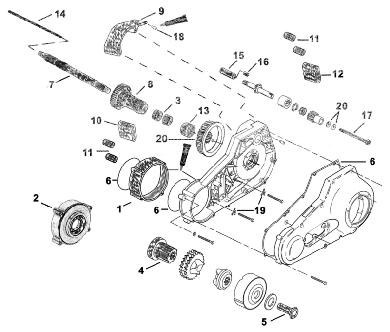 45mm extended Starter Coupler Splined (ES)