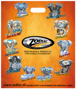 25pck Zodiac plastic shopping bags (ES)