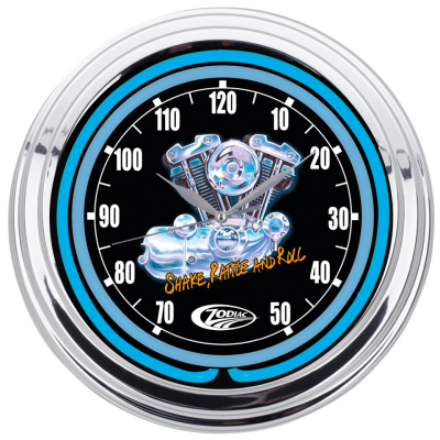 Zodiac "Ironhead" Neon Clock 15" (ES)