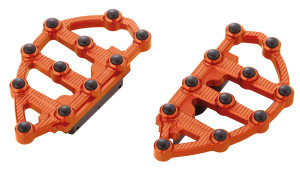 Ness MX Passenger Floorboards - Orange (ES)