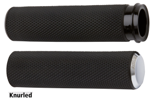 KNURLED RUBBER GRIPS, CBL , CHR