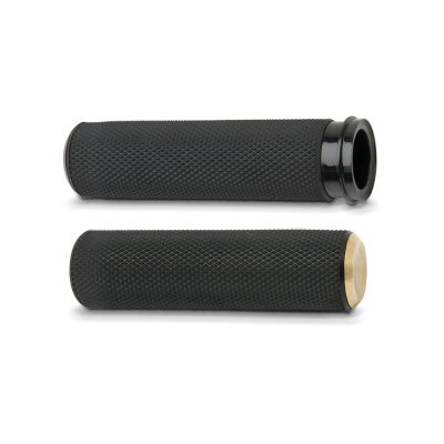 Throttle-By-Wire grips KNURLED RBBR BRAS