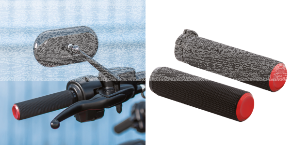 Knurled Grips Red TBW (ES)