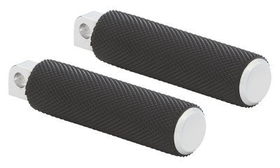 KNURLED RUBBER FTPGS, CHR