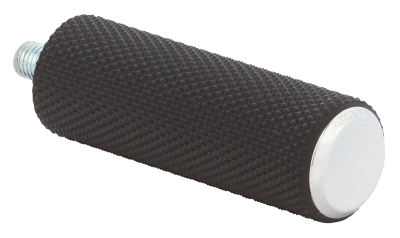 KNURLED RUBBER BRK/SHFT PEG, CHR