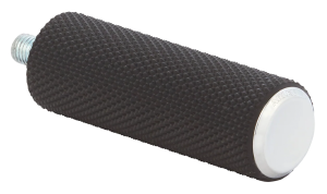 KNURLED RUBBER BRK/SHFT PEG, CHR