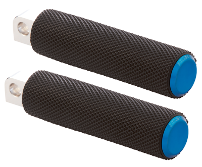 Knurled Fusion Footpegs - Blue (ES)