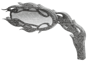 ALT. FLAMED MIRROR, BLK, LEFT (ES)