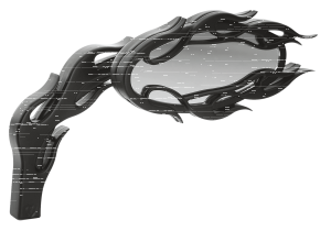 ALT. FLAMED MIRROR, BLK, RIGHT (ES)