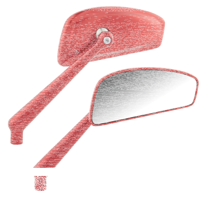 Tearchop Forged Right Mirror Red (ES)