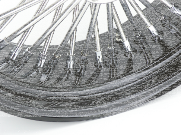 Black rim+hub Fat Daddy 18X3.5 50 (ES)