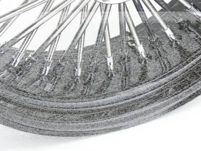 Black rim+hub Fat Daddy 18X3.5 50 (ES)