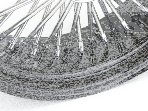 Black rim+hub Fat Daddy 18X3.5 50 (ES)