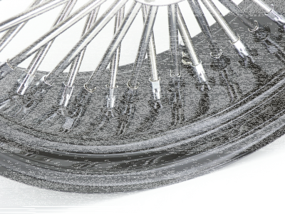 Black rim+hub Fat Daddy 16X5.5 50 (ES)