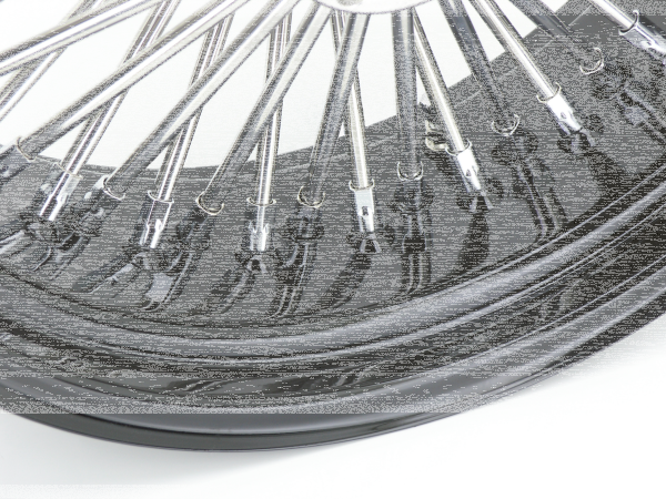 Black rim+hub Fat Daddy 16X5.5 50 (ES)