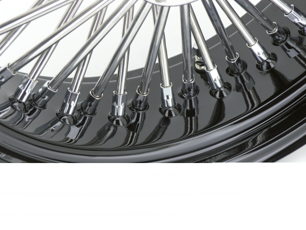 Black rim+hub Fat Daddy 16X5.5 50 (ES)