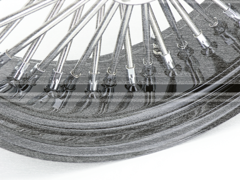 Black rim+hub Fat Daddy 18X3.5 50 (ES)