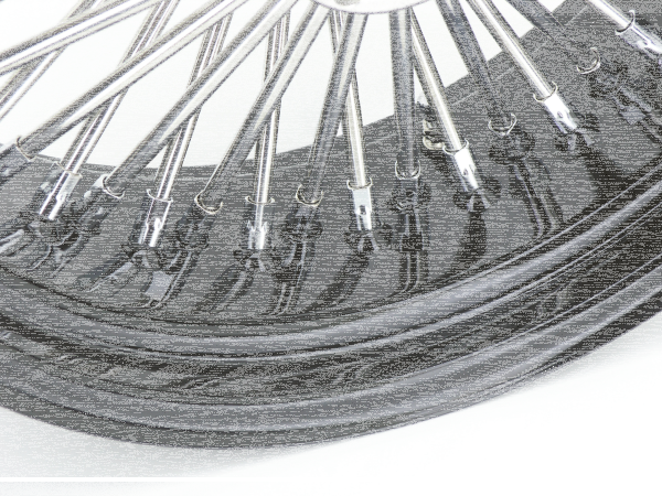 Black spoke Fat Daddy 18X3.5 50 (ES)