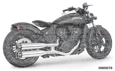 Freedom Eagle mufflers chr/blk ISC15-24 (ES)