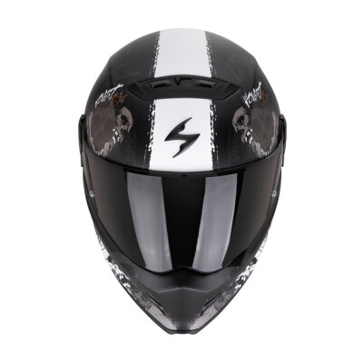 Scorpion Covert FX helmet skullz matt black-grey-gold Size M