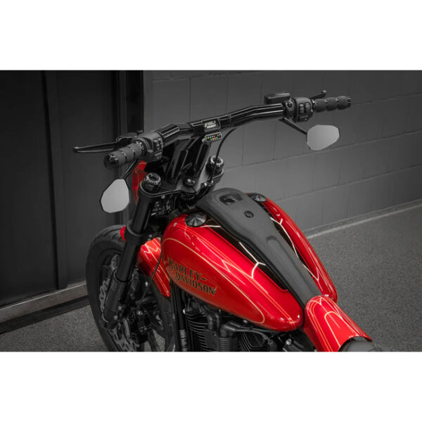 Killer Custom, Back Saver Raked T-Bar Mega handlebar...