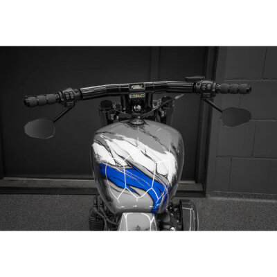 Killer Custom, "Drag-T" Mega Handlebars. Gloss black