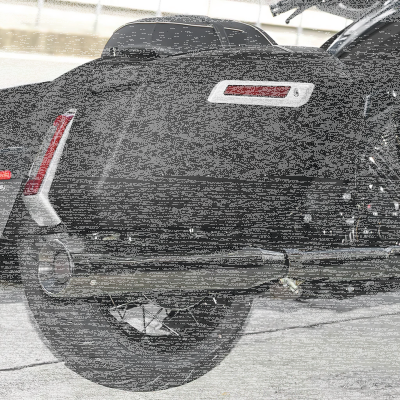 Saddlebags Gloss Black CVO FLH/T23-24 (FR)