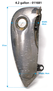 GZP 4" Str Flatside gastank Soft flush 4 (GB)