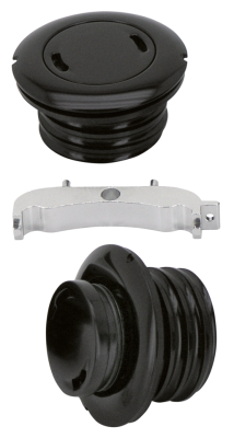 GZP Blk flushmnt 1.5" gascapset w/paints (GB)