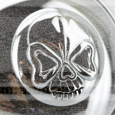 GZP Chr Skull lock gas cap 97-e18 vented (GB)