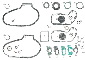 GZP Oil seal shift lever shaft XL52-85 (GB)