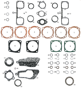 GZP 10pck O-ring pushrod tube #11133 (GB)