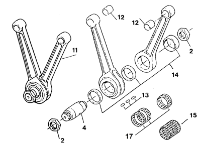 GZP Flywheel washer set BT/XL 70up #6506 (GB)